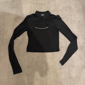 I AM GIA Inez pearl long sleeve top